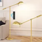 52-65" ADJUSTABLE - CNXIN Gold Floor Lamp with Remote Control - DIMMABLE - NEW
