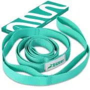 Stretching Yoga Strap Stretch Band 10Loops for Exercise Pilates Blue