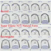 Orthodontic NiTi Arch Wire Natural Form Arcos De Ortodoncia Round Rectangular