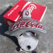 Coca Cola metal wall mounted bottle opener bar & home Corkscrew openers