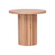 Caesar Round Lamp Table - Messmate/Natural