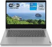 [Lenovo] Ideapad 3 14" FHD(1920 x 1080) Laptop, Intel Core i5-1135G7 Quad-core (2.4GHz), HDMI, Camera, Windows 11 Home, 20GB RAM, 1TB SSD, Intel Iris Xe Graphics, Platinum Grey, EAT 64GB SD Card