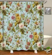 A Few Lush Flowers 3D Shower Curtain Polyester Bathroom Decor Waterproof