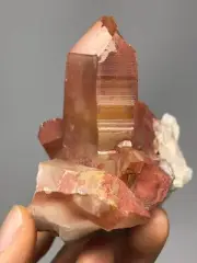 Red Quartz Crystal Cluster Point Morocco 5.1oz N35