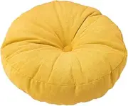 Folpus Tatami Floor Pillow Meditation Cushion Pad Floor Cushion Pad Seat Cushion for Prayer Adults Kids Living Room, Yellow