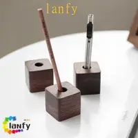 在飛比找蝦皮購物優惠-LANFY木製單筆筒,鋼筆收納盒桌面存儲桌面鉛筆盒,創意多功
