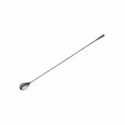 Bar Spoon with Drop Moda 405mm Gun Metal PVD Coated Swizzle Stick Barware