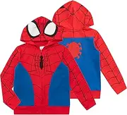 [Marvel] Spider-Man Boys Zip Up Fleece Hoodie for Toddlers