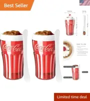 Coca-Cola Slushy Maker - Create Delicious Frozen Drinks in Minutes, 2 Pack
