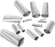 Caulking Nozzles Set Pcs Stainless Steel Duckbill Tips Long Nozzles Metal Caulking Tool Reusable