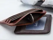 Fashion Unisex Leather Thin Wallet Credit Card ID Holder Purse Mini Coin Purse