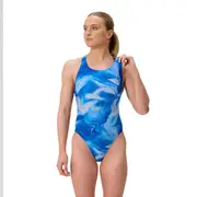 Womens Printed PowerBack One Piece