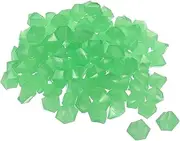 uxcell 200pcs Glow Rocks 10-15mm Glow Pebbles Decoration in The Dark Luminous Stones Decor DIY Decorative Green for Garden, Potted Plant, Fish Tank