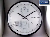 在飛比找Yahoo!奇摩拍賣優惠-【時間光廊】SEIKO 日本 精工 溫度 溼度 掃描式 掛鍾