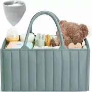 Diaper Caddy Organizer - Large Nappy Caddy Organizer for Baby Nursery, Car Stora