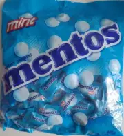 Mint Mentos Chewy & Fresh The Chewy Mint Peppermint Mints Sealed bag 150 wrapped