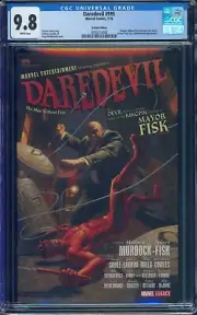 Daredevil #595 Hildebrandt 1:100 Variant Edition CGC 9.8 Only 10 VHTF Mayor Fisk