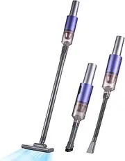 [Labymos] Cordless Vacuum Cleaner 13000PA Stick Handheld Vacuum 3 Different Brush Heads HEPA Filtration Detachable Dust Cup Support Type-C Port Fast Charging for Home Car Office Sofa Pet Hair Carpet and