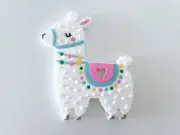 New Llama Silicone Baby Teether, Cute Teething Toy Baby Shower Gift