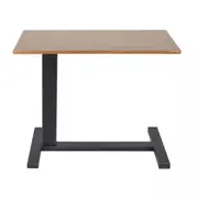 Fin Sturdy Overbed Table Standing Laptop Work Desk W Embedded Casters For Bed Chairs