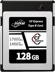 128GB CFexpress Type B Memory Card, Up to 1700MB/s, RAW 8K 4K Photos and Videos for Nikon Z6/Z7/Z8/D6 Cameras, Canon EOS-1DXMark III/EOS-R5, Panasonic S1/S1R, DJI Ronin 4D