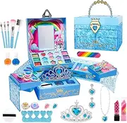 Makeup Toy Set | Washable Makeup Set Toy,Washable Safe Little Girl Makeup Set, Creative Washable Makeup Set Toy for Girls, Kids Aged 3-12