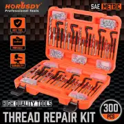 300Pc Thread Repair Kit Metric & Imperial HSS Drill Helicoil Tap Insert Repair