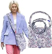 Catheter Bag Holder for 2000ml Catheter Bags,Catheter Bag Covers with Floral Pattern,Urine Bag with Adjustable Strap,Catheter Supplies for Urinary Incontinence Patients (Floral)