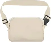 Crossbody Phone Pouch for Running Suitable for All Users 19.5x14cm Waterproof, Beige