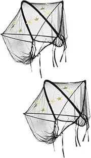 Vaguelly 2pcs Stroller Bug Net Universal Stroller Netting Baby Pram Net Foldable Sun Mosquito Protection