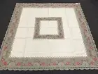 70" Polyester Square Christmas Holiday Red Poinsettia Tablecloth Napkin Party