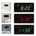 Digital Wall Clock Modern Calendar LED Desktop Clock for Bedroom Indoor Home