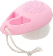 GANAZONO Facial Cleansing Brush Double-sided Silicone Manual Exfoliator Gentle for Sensitive Skin