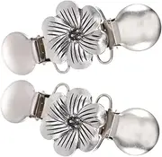 [ROMISBABA] Sweater Clip Buttons 2pcs Retro Cloak Clips Vintage Design Casual Attire