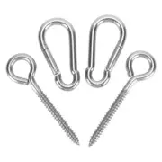 4PCS Swing Hook Chair Spring Hooks Fixing Accessories Connection Buckle Kit