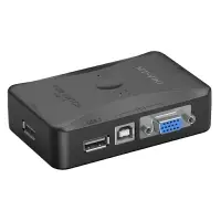 在飛比找樂天市場購物網優惠-【易控王】2Port VGA KVM切換器 2進1出KVM 