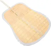 KOMBIUDA Handmade Bamboo Woven Fan Portable Handheld Summer Cooling Fan for Outdoor Relaxation Rustic Wedding Decor Beach Parties Durable Natural Material Lightweight Design