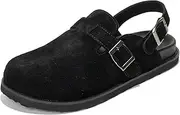 [Project Cloud] Women’s Boston Clogs for Women - Memory Foam - Clog Slippers for Women - Genuine Suede Footbed Slip-ons Women's Mules & Clogs Boston Sandals - Women Footwear (Cassey)