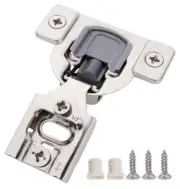 DECOBASICS 30 PACK 1/2 INCH OVERLAY SOFT CLOSE CABINET HINGES 3 WAY ADJUSTMENTS