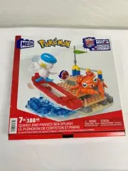 Mattel MEGA POKEMON Building Set QUAXLY And PARAS'S Sea Splash New 188 Pieces