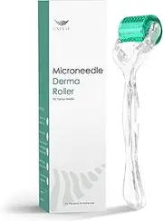 GXBRSY Derma Roller Titanium 4 In 1 Microderm Roller Kit - 300 Needles 0.25mm, 720 and 1200 Needles 0.30mm Microneedle Dermal Roller, At Home Microdermabrasion Face Roller (White)