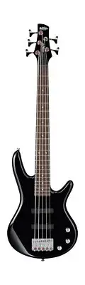 Ibanez 5 String Bass Guitar, Right, Black (GSRM25BK)