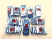 15125 (1.5"X1.25") Blue Color Apple Brand Bags Mini ZipLock Baggies, Case of 1,000
