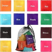 20 Pcs Educational Bean Bags Mini Colors Beanbags Learning Toy 2.76 x 2.76 in Cornhole Beanbag for Preschool Classroom Learning Color Outdoor Carnival Family Catch Sensory Game, 10 Colors (Words)