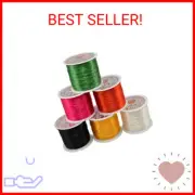 165ft/Roll 0.5mm Colorful Stretchy Elastic Rope Cord 6 Colors Crystal String for
