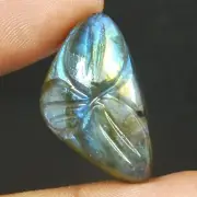 Carving Natural Labradorite Handcrafted Designer Gemstone 30.30Ct