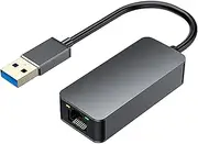 Ethernet Adapter Network Hub 2.5G Cable Aluminum Alloy Case with RJ45 Charging Port for Entertainment Practical Lightweight, USB Port