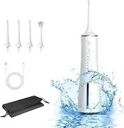 Techshining Cordless Water Flosser, 300ml Oral Irrigator with 4 Modes, IPX8 Waterproof, Rechargeable Dental Flosser for Teeth Cleaning, Gum Health, Braces – Portable for Travel