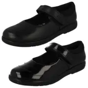 Girls Clarks Mary Jane Style School Shoes - Jazzy Jig K