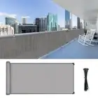 Balcony Privacy Fence Screen Windscreen Cover Fabric Shade Netting Mesh for Deck